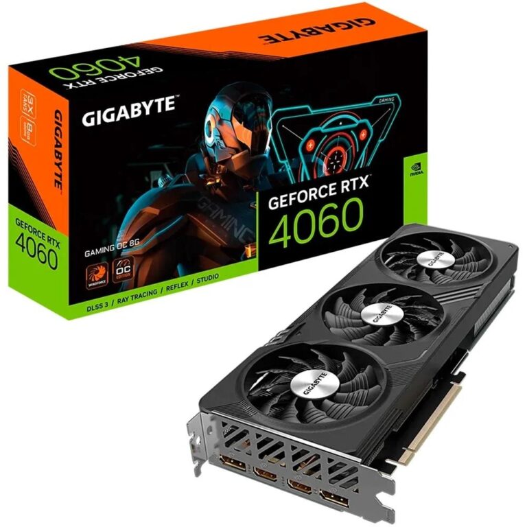 Placa de vídeo Gigabyte GeForce RTX 4060.